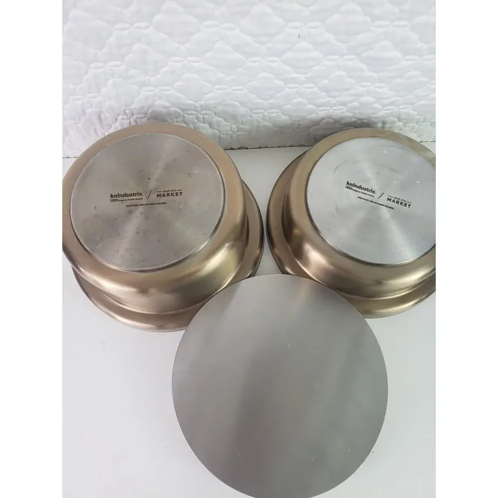 KnIndustrie West Elm Market Foodwear Casserole Cookware Lit Bronze Italian